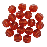 9mm Red Glass Nugget Beads