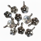 10pc Small Silver Flower Charm