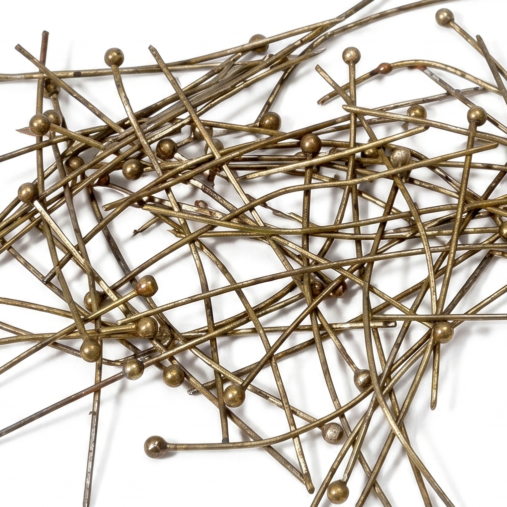 50pc 4cm Bronze Ball Head Pins