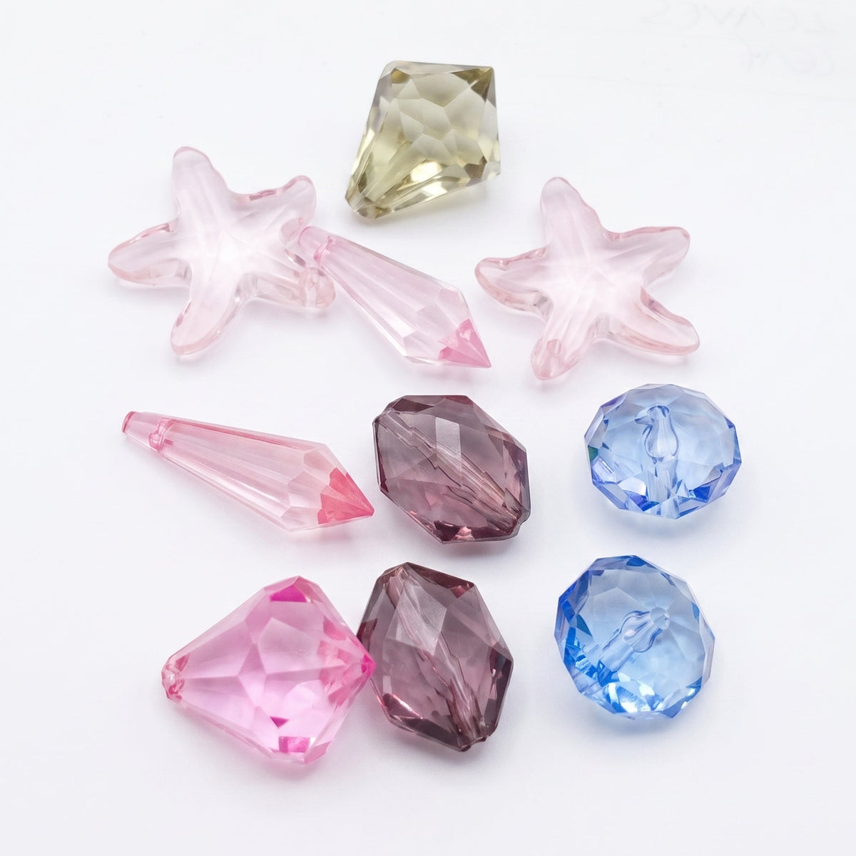 10pc Mixed Acrylic Beads