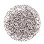 15g 2mm Silver Glass Seed Beads