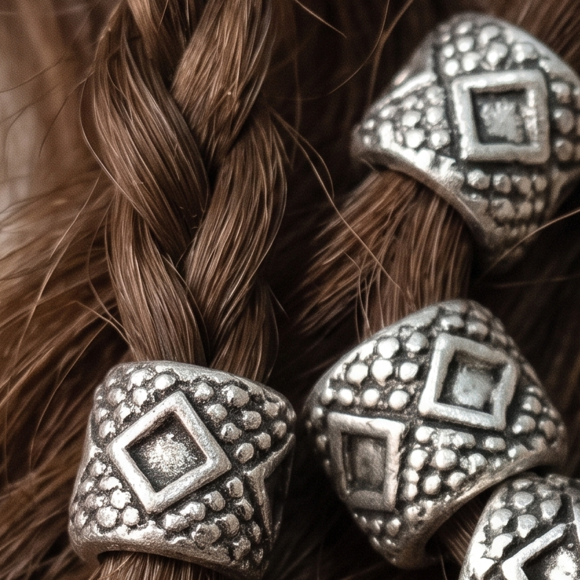 10pc Silver Spacer Beads