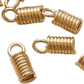 25pc Gold Spring Cord Ends