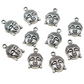 10pc Silver Buddha Head Charms