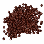 15g 3mm Brown Glass Seed Beads