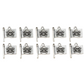 10pc Silver Pirate Flag Charms