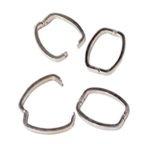 4pc Silver Necklace Shortener Clasps