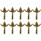 10pc Dark Gold God & Jesus Cross Pendants