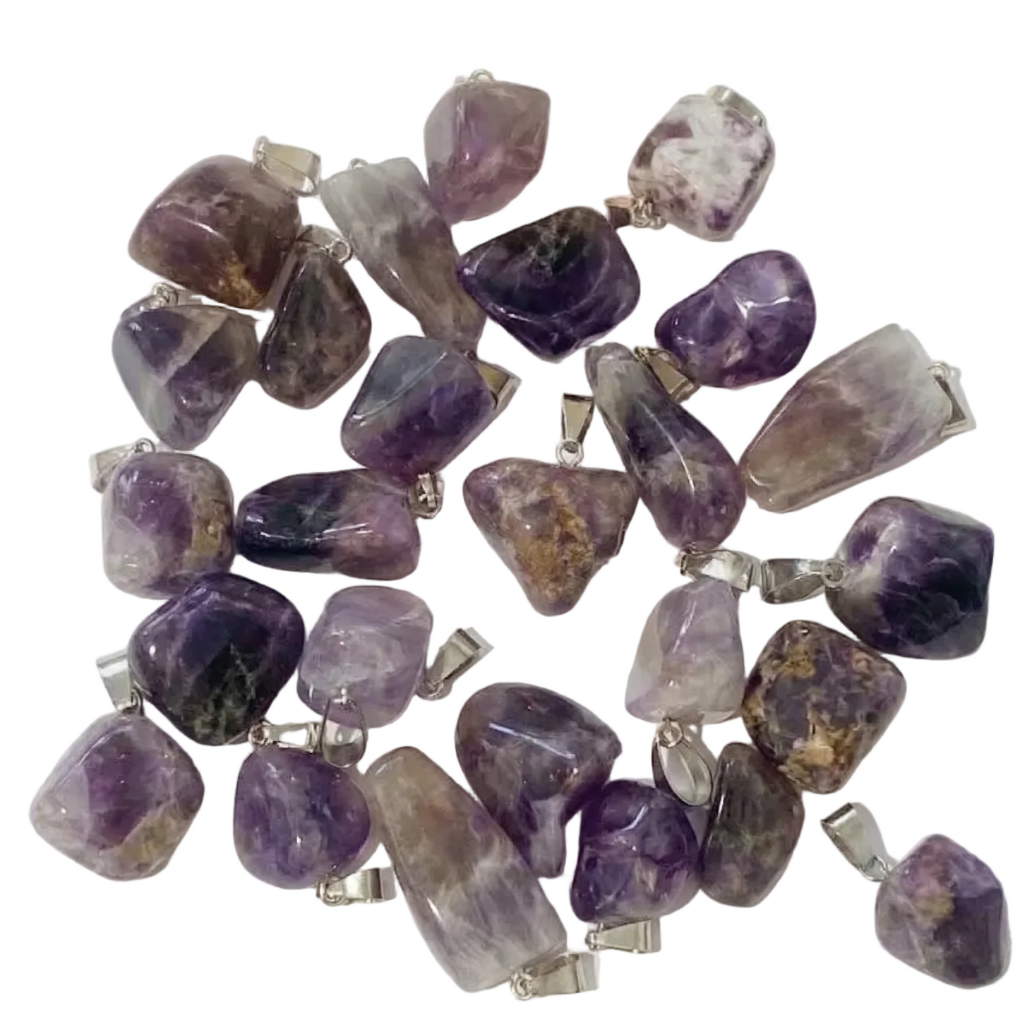 Amethyst Nugget Pendant with Bail