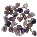 Amethyst Nugget Pendant with Bail