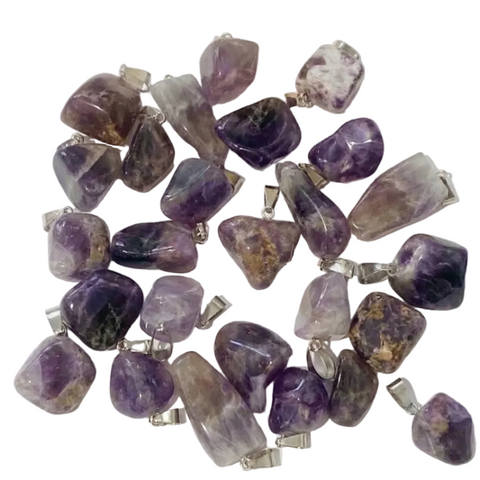 Amethyst Nugget Pendant with Bail