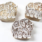 Elephant Indian Carved Block Stamp