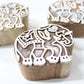 Elephant Indian Carved Block Stamp
