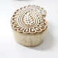 Paisley Hand Carved Wooden Block Stamp