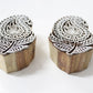 Paisley Plant Hand Carved Indian Block Stamp