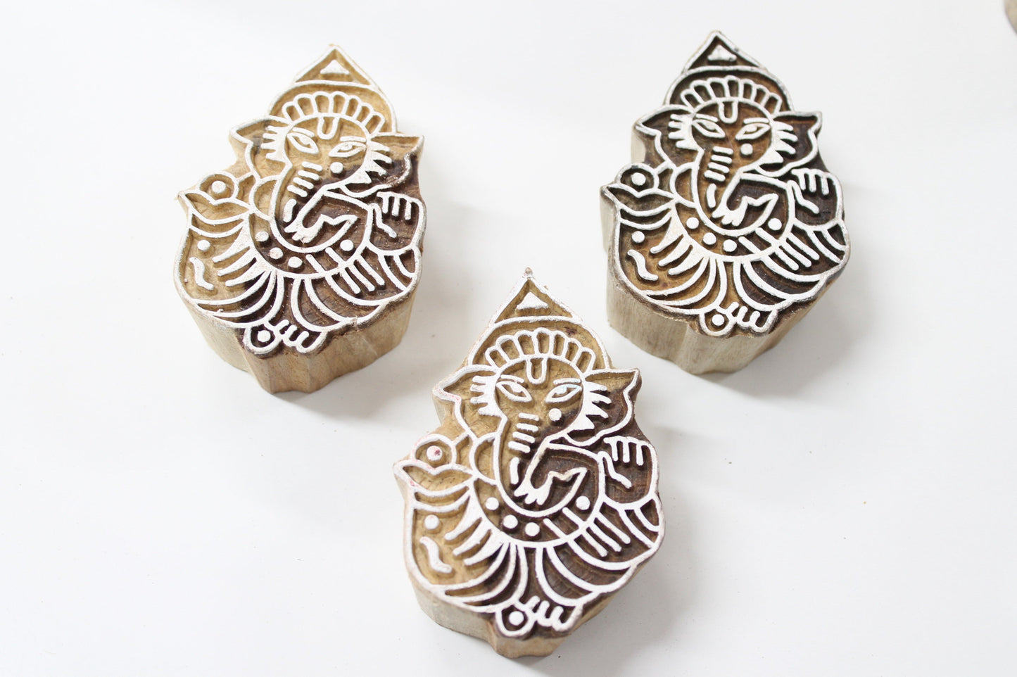 Ganesh Hand Carved Indian Block Stamp