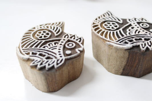 Fish Hand Carved Indian Block Stamp