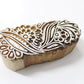 Floral Hand Carved Wooden Block Stamp