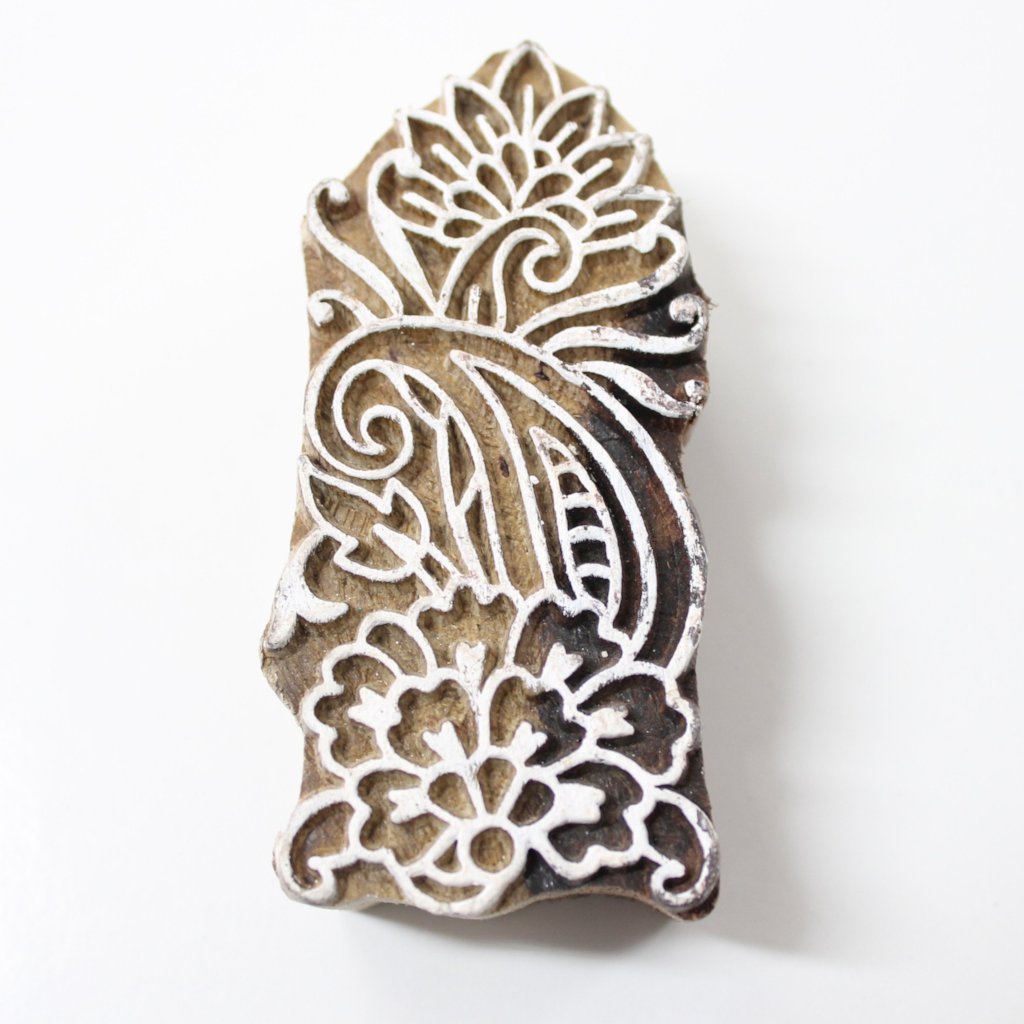 LAST 1! Hand Carved Wooden Block Stamp