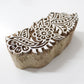 Floral Hand Carved Wooden Block Stamp