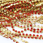 Light Siam Preciosa Rhinestone Chain ss8
