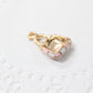 4pc Pink and White Hand Bag Enamel Charms