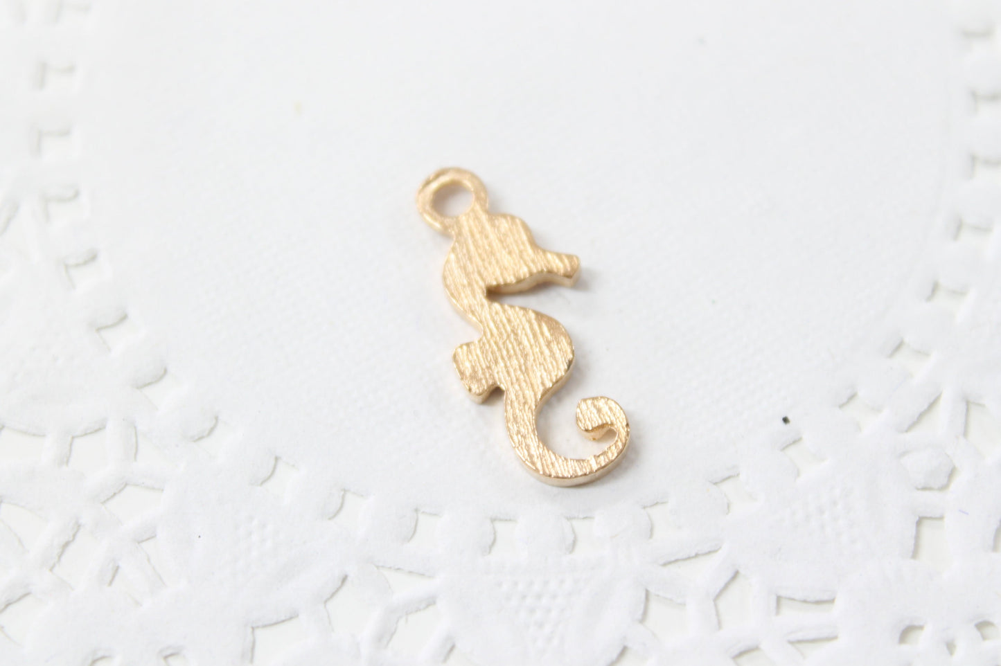 4pc Pink Sea Horse Enamel Charms