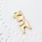 4pc Cute White Enamel Deer Charms