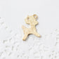 4pc Brown Deer Enamel Charms