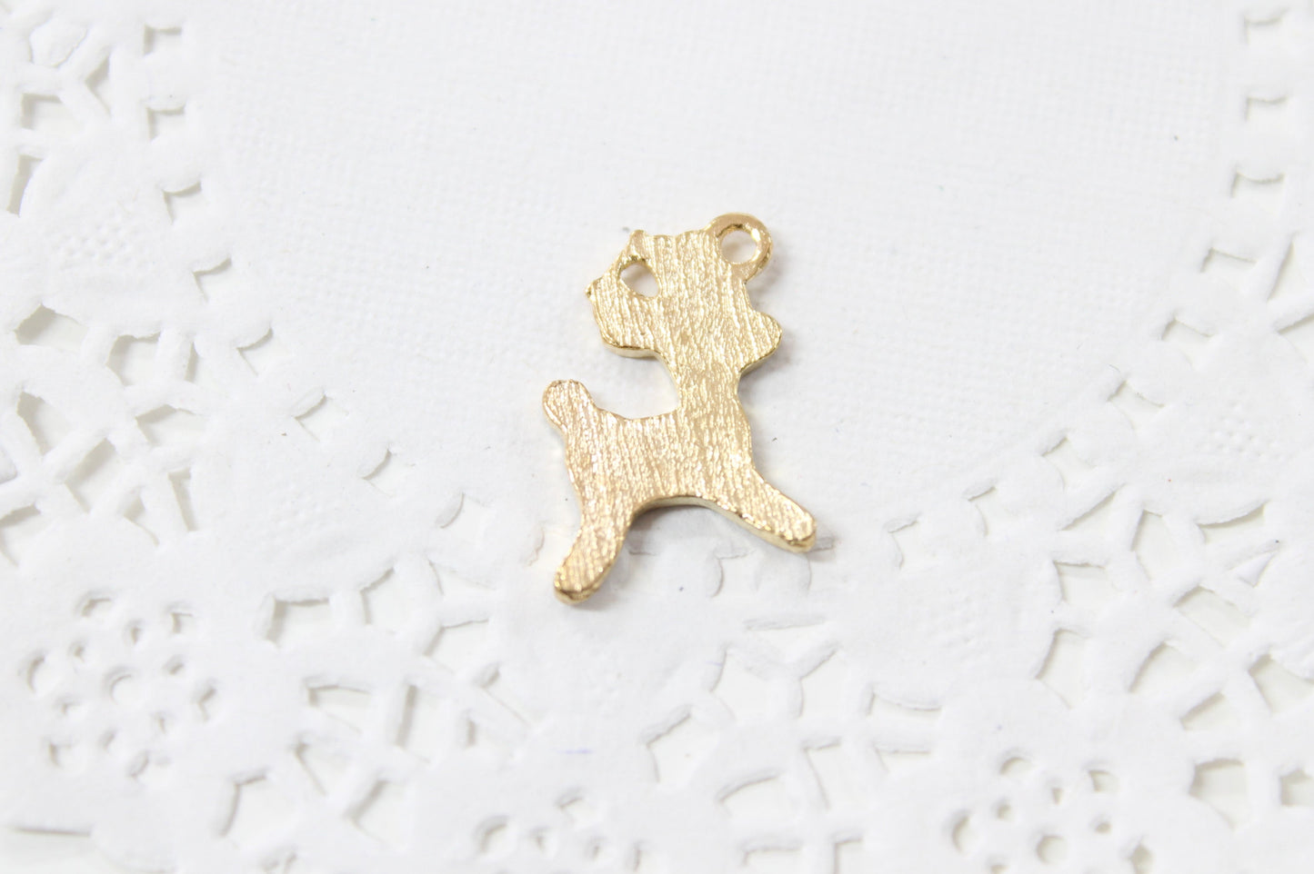 4pc Brown Deer Enamel Charms