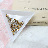 100pc Vintage Czech 3mm Rhinestones