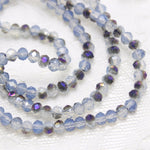 Half Coated Opal Crystal Rondelles Approx 145 beads