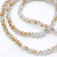 Dual Colour Crystal Rondelles Approx 150 beads
