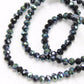 Black Electroplate Crystal Rondelles Approx 148 beads