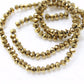 Gold Crystal Rondelles Approx 150 beads