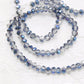 Dual Coloured Blue Crystal Rondelles Approx 152 beads