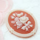 Vintage Lucite Floral Cameo