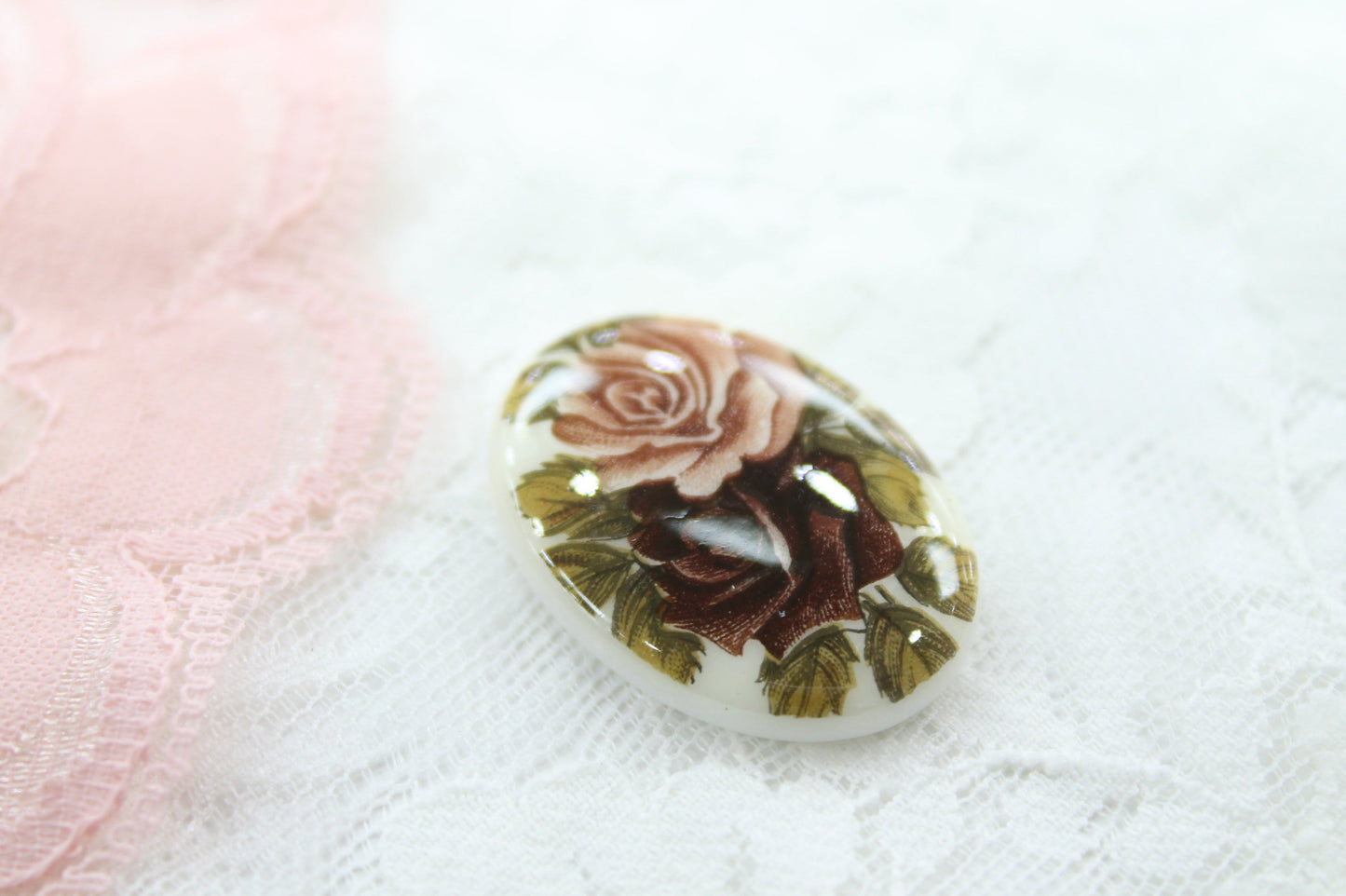 Vintage West Germany Floral Glass Limoge