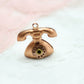 Vintage Copper Telephone Charm
