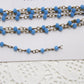 Blue Glass Designer Linked Chain
