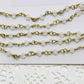 Opalite Glass Designer Linked Chain