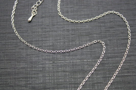 Delicate Silver Link Necklace Chain