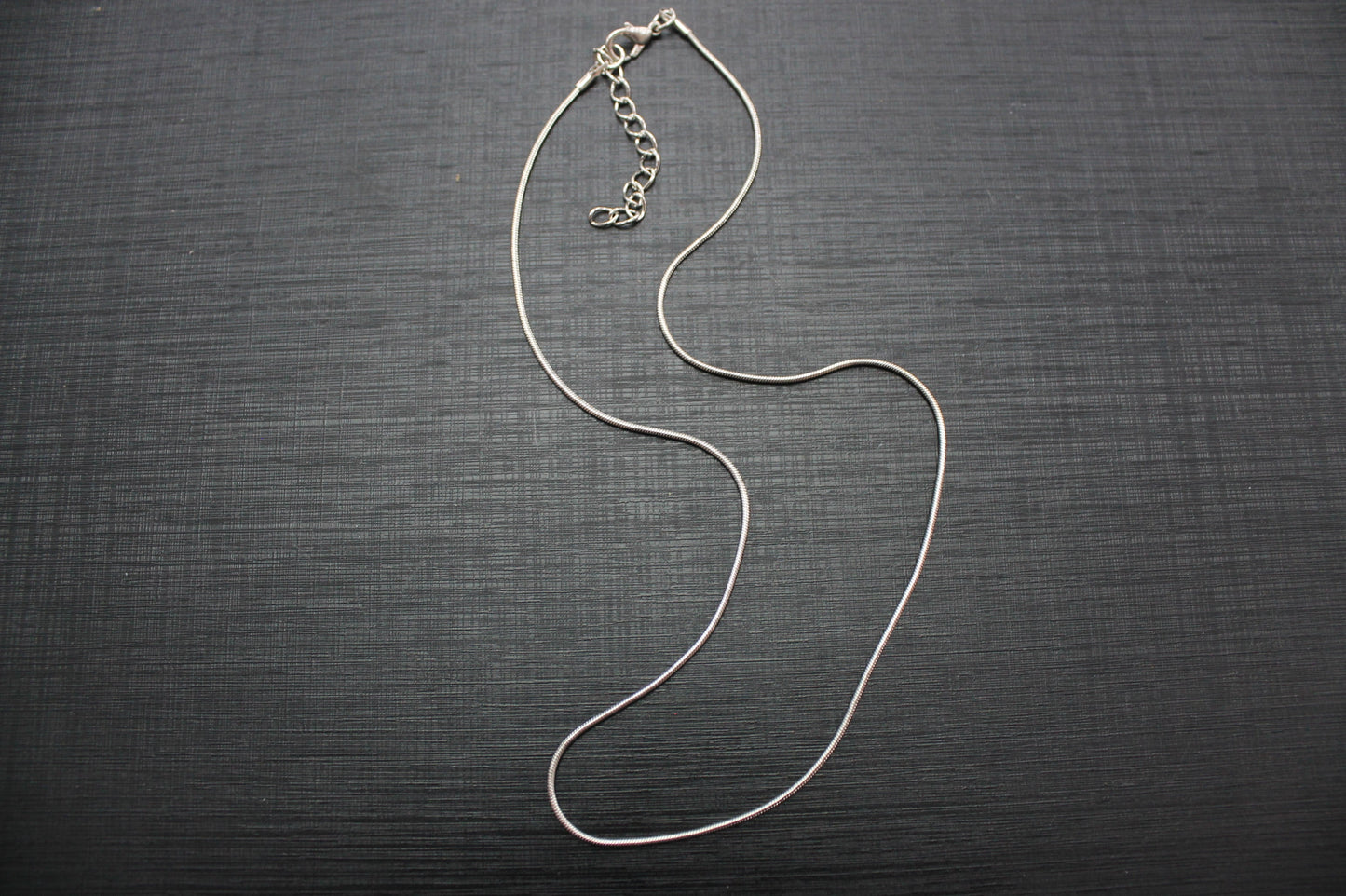 Platinum Silver Snake Chain Necklace