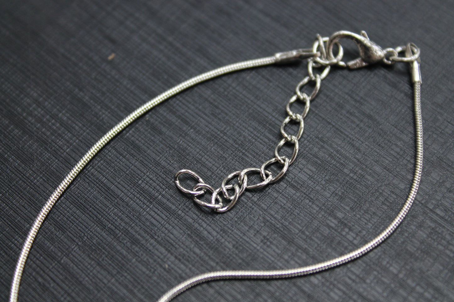 Platinum Silver Snake Chain Necklace
