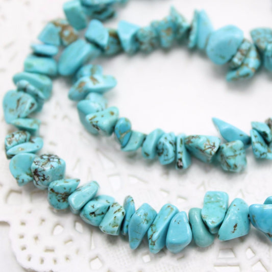 Howlite Chip Bead Strand