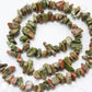 Unakite Chip Bead Strand