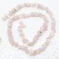 Large Rose Quartz Chip Bead Strand
