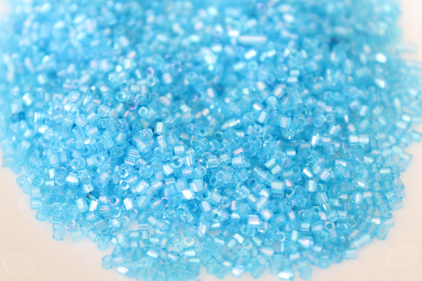 15g Blue AB 2 Cut Seed Beads