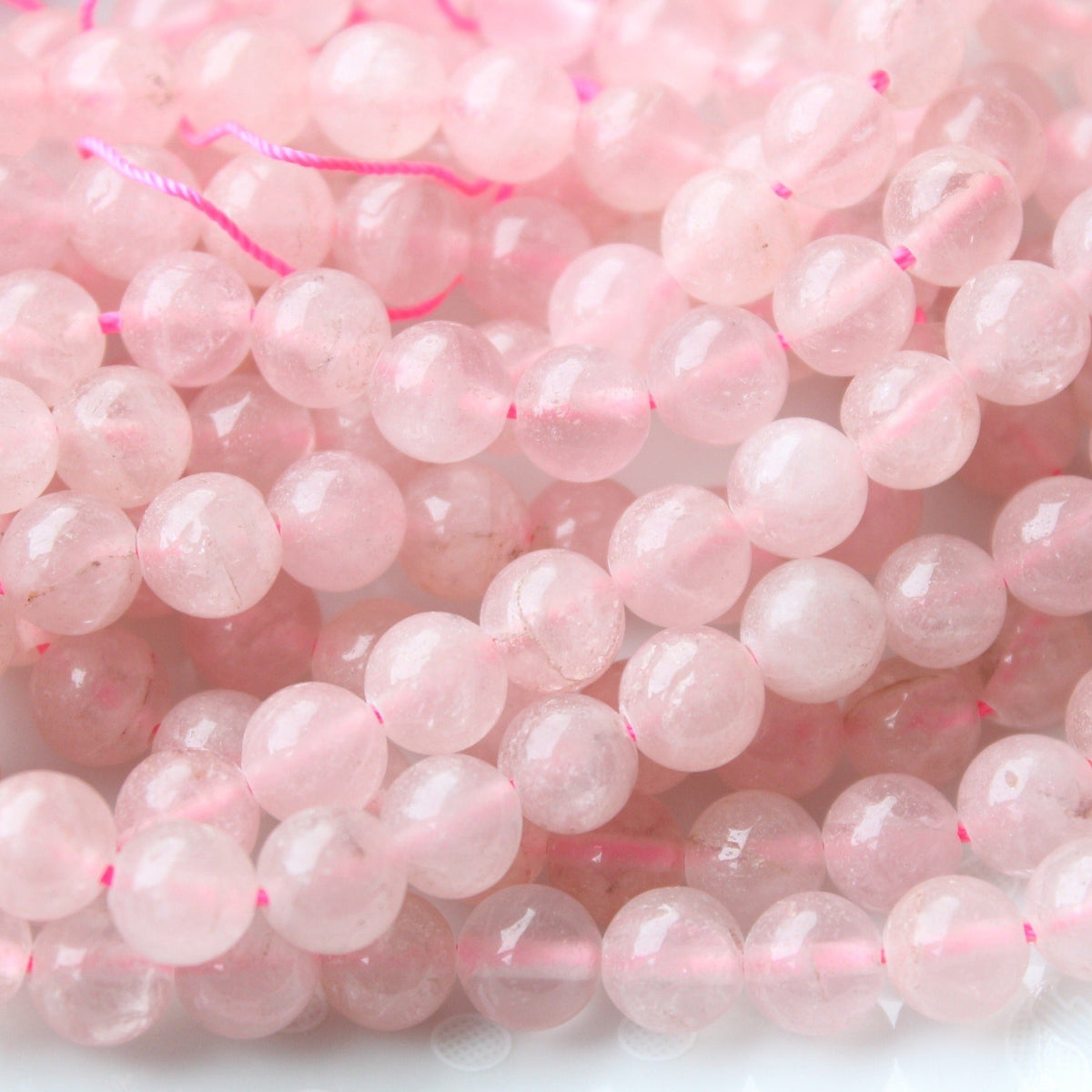 8mm Rose Quartz Bead Strand