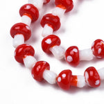 1pc Toadstool Mushroom Lampwork Bead